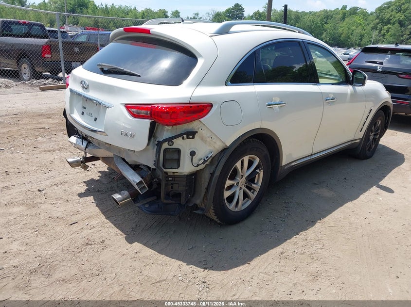 2013 Infiniti Fx VIN JN8CS1MW2DM171265 IAAI salvage auction — REAR END, Salvage (Rhode Island), sold $250 on 2026-07-28 (photo 4)