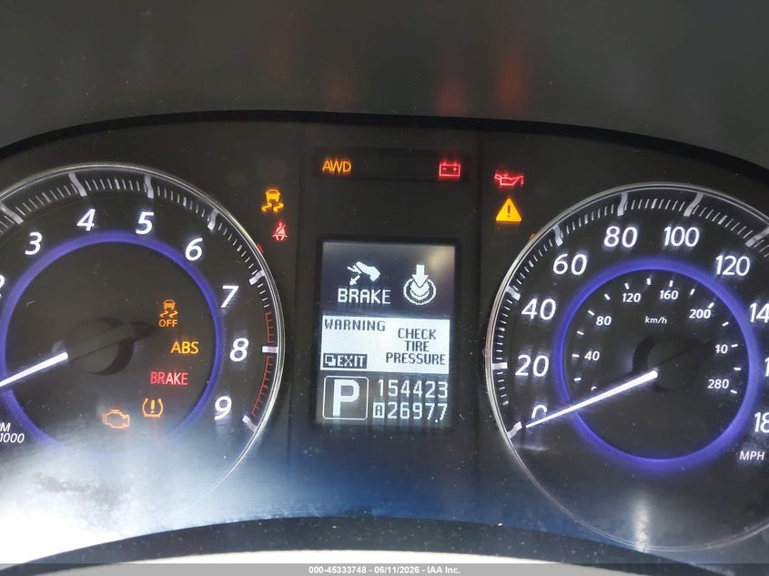 2013 Infiniti Fx VIN JN8CS1MW2DM171265 IAAI salvage auction — REAR END, Salvage (Rhode Island), sold $250 on 2026-07-28 (photo 7)