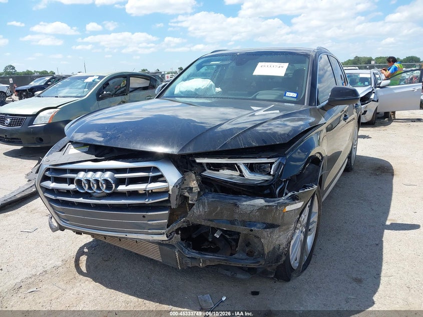2018 Audi Q5 VIN WA1CNAFY3J2116424 IAAI salvage auction — FRONT END, Salvage Title, sold $3,350 on 2026-07-21 (photo 2)