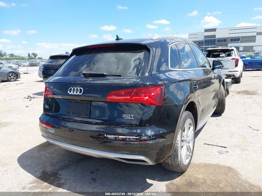 2018 Audi Q5 VIN WA1CNAFY3J2116424 IAAI salvage auction — FRONT END, Salvage Title, sold $3,350 on 2026-07-21 (photo 4)