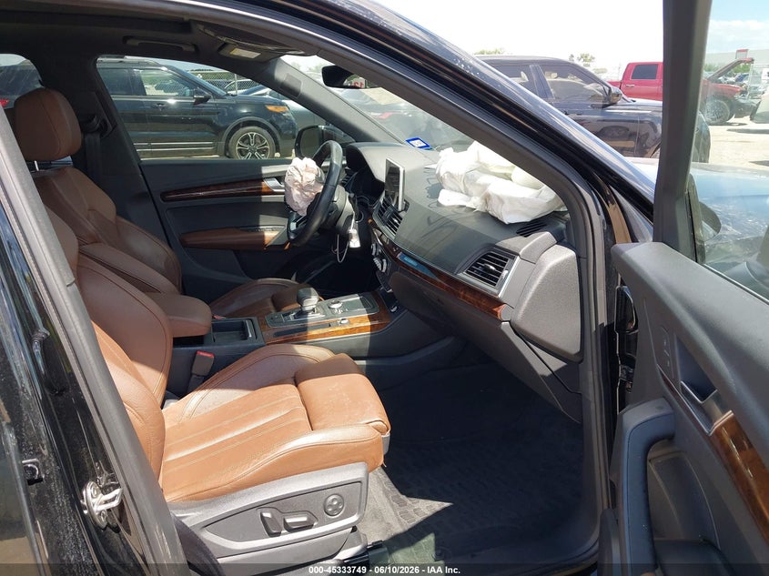 2018 Audi Q5 VIN WA1CNAFY3J2116424 IAAI salvage auction — FRONT END, Salvage Title, sold $3,350 on 2026-07-21 (photo 5)