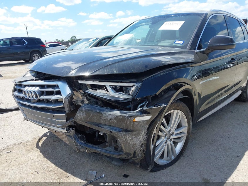 2018 Audi Q5 VIN WA1CNAFY3J2116424 IAAI salvage auction — FRONT END, Salvage Title, sold $3,350 on 2026-07-21 (photo 6)