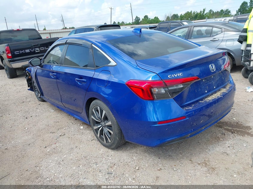2022 Honda Civic VIN 2HGFE1F72NH322651 IAAI salvage auction — LEFT FRONT, Salvage Title, sold $5,000 on 2026-07-09 (photo 3)