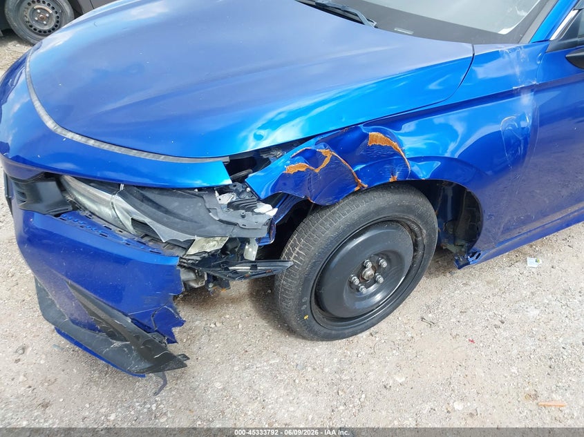 2022 Honda Civic VIN 2HGFE1F72NH322651 IAAI salvage auction — LEFT FRONT, Salvage Title, sold $5,000 on 2026-07-09 (photo 6)