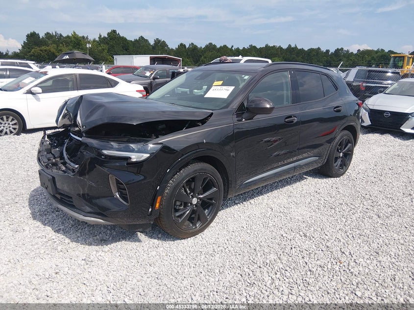 2021 Buick Envision VIN LRBFZNR43MD070124 IAAI salvage auction — FRONT END, Salvage (Alabama), sold $25 on 2026-07-16 (photo 2)