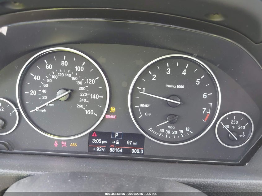2014 BMW 3er VIN WBA3C1C58EK110577 IAAI salvage auction — NORMAL WEAR, Salvage Title, sold $1,025 on 2026-07-28 (photo 7)