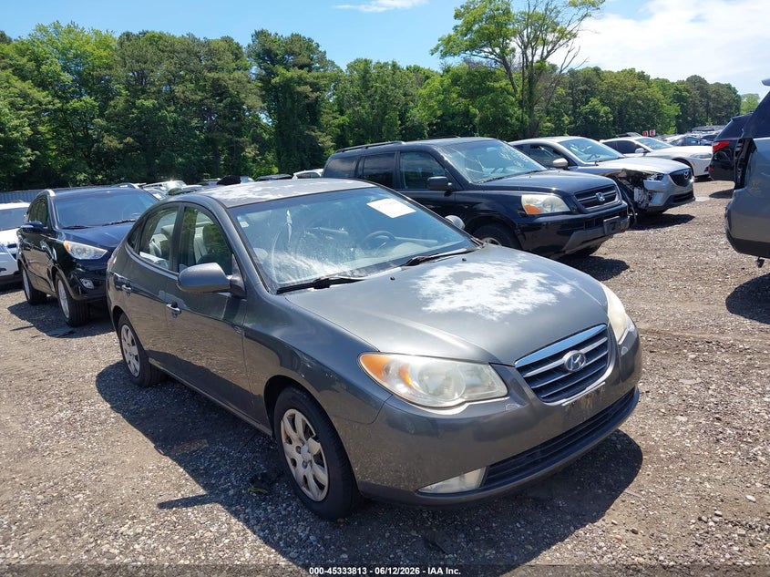 2007 Hyundai Elantra VIN KMHDU46D47U254199 IAAI salvage auction — NORMAL WEAR, Clear (New York), sold $500 on 2026-07-07 (photo 1)