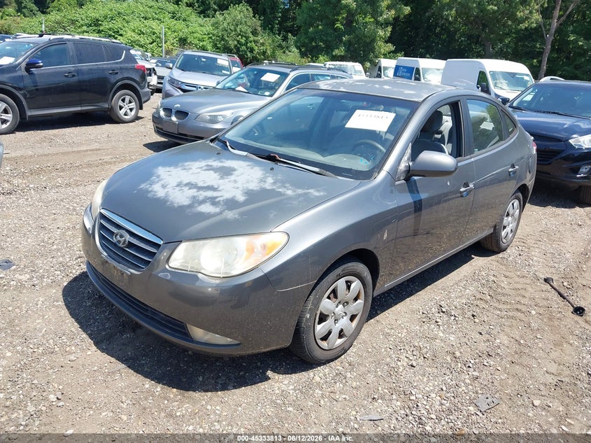 2007 Hyundai Elantra VIN KMHDU46D47U254199 IAAI salvage auction — NORMAL WEAR, Clear (New York), sold $500 on 2026-07-07 (photo 2)