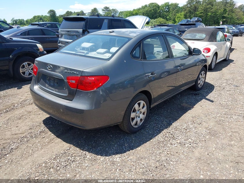 2007 Hyundai Elantra VIN KMHDU46D47U254199 IAAI salvage auction — NORMAL WEAR, Clear (New York), sold $500 on 2026-07-07 (photo 4)
