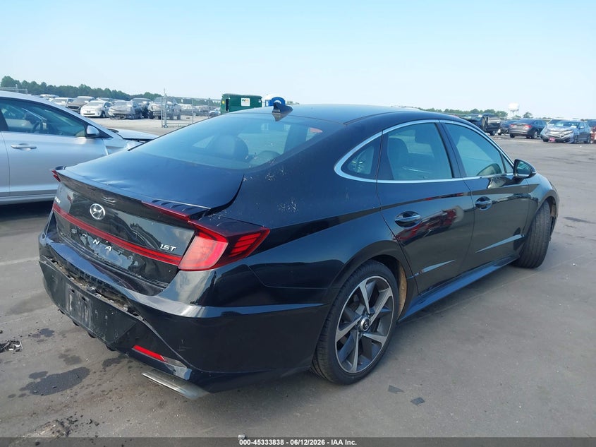 2021 Hyundai Sonata VIN 5NPEJ4J23MH062866 IAAI salvage auction — REAR END, Salvage Title, sold $4,650 on 2026-07-22 (photo 4)