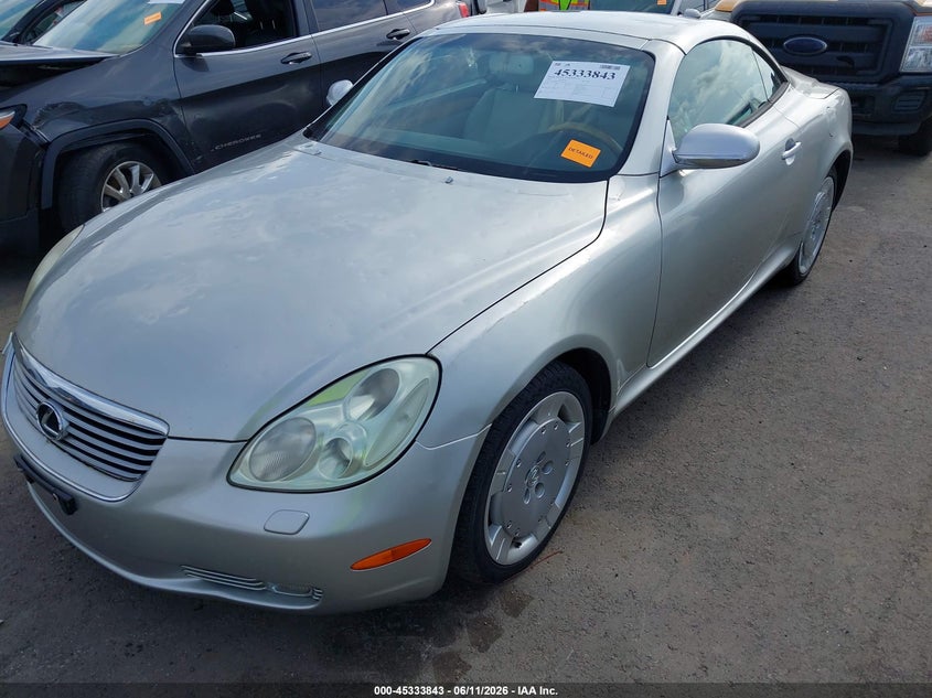 2002 Lexus Sc 430 VIN JTHFN48Y620014516 IAAI salvage auction — HAIL, Salvage (Ohio), sold $975 on 2026-07-07 (photo 6)