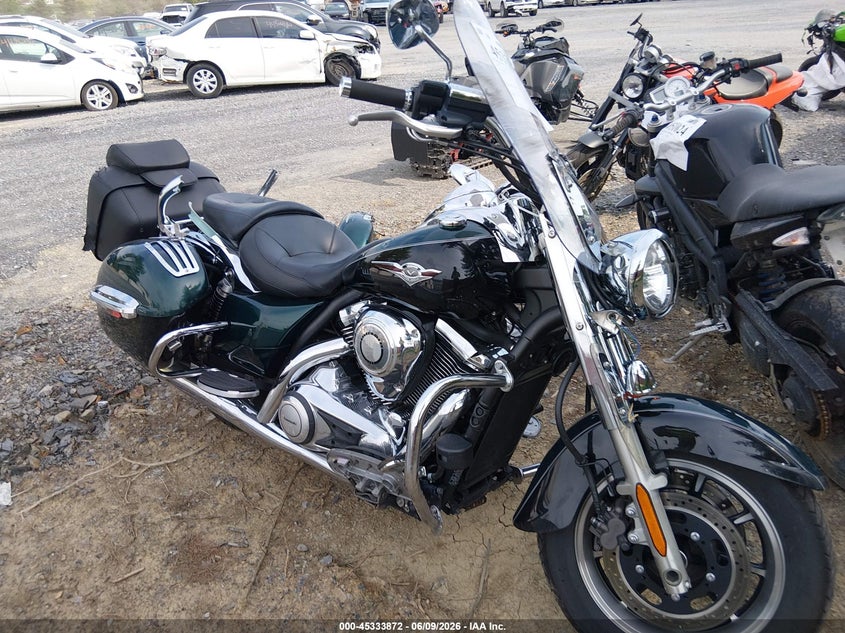 2012 Kawasaki Vulcan VIN JKBVNRC13CA011403 IAAI salvage auction — LEFT & RIGHT, Salvage (Pennsylvania), sold $1,350 on 2026-07-28 (photo 1)