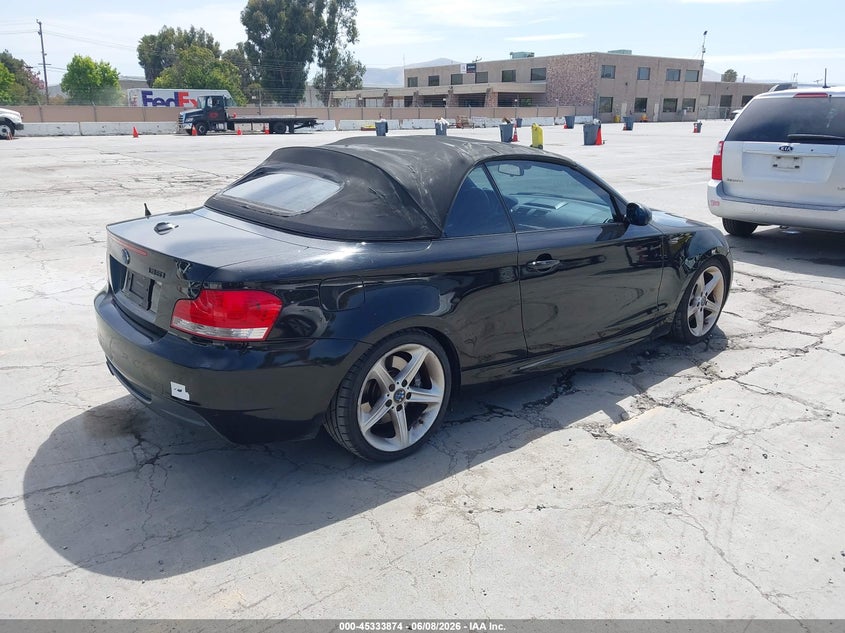 2008 BMW 1 series VIN WBAUN93578VF55346 IAAI salvage auction — NORMAL WEAR, Clear - Dealer Only (California), sold $675 on 2026-07-29 (photo 4)
