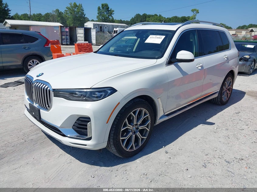 2020 BMW X7 VIN 5UXCW2C08L9B21119 IAAI salvage auction — REAR END, Salvage (North Carolina), sold $18,800 on 2026-07-09 (photo 2)