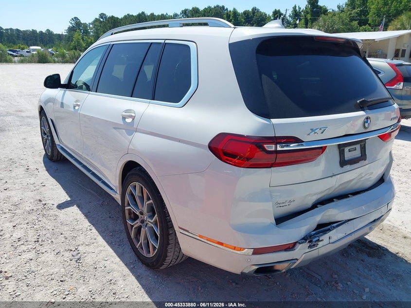 2020 BMW X7 VIN 5UXCW2C08L9B21119 IAAI salvage auction — REAR END, Salvage (North Carolina), sold $18,800 on 2026-07-09 (photo 3)