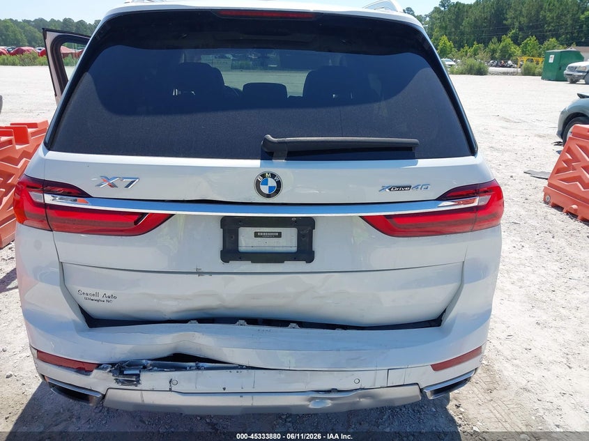 2020 BMW X7 VIN 5UXCW2C08L9B21119 IAAI salvage auction — REAR END, Salvage (North Carolina), sold $18,800 on 2026-07-09 (photo 6)