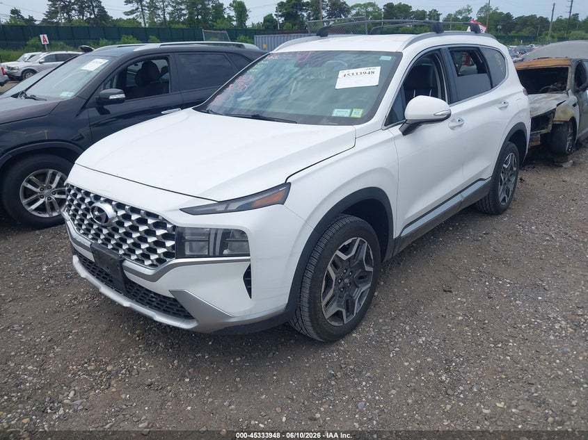 2022 Hyundai Santa fe VIN KM8S6DA24NU031813 IAAI salvage auction — REAR END, Salvage Title, sold $11,025 on 2026-07-14 (photo 2)