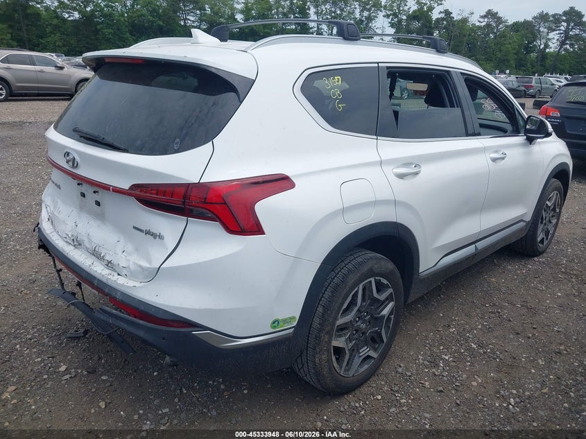 2022 Hyundai Santa fe VIN KM8S6DA24NU031813 IAAI salvage auction — REAR END, Salvage Title, sold $11,025 on 2026-07-14 (photo 4)