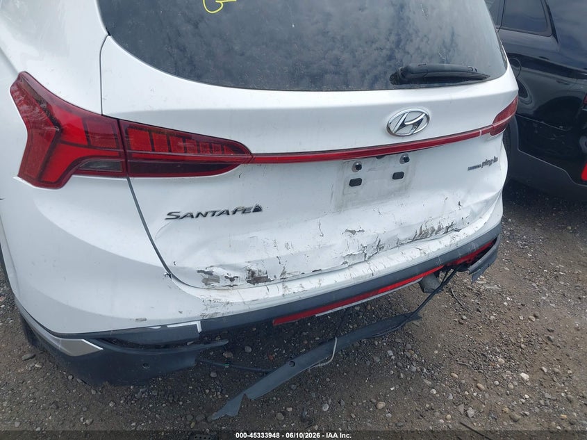 2022 Hyundai Santa fe VIN KM8S6DA24NU031813 IAAI salvage auction — REAR END, Salvage Title, sold $11,025 on 2026-07-14 (photo 6)