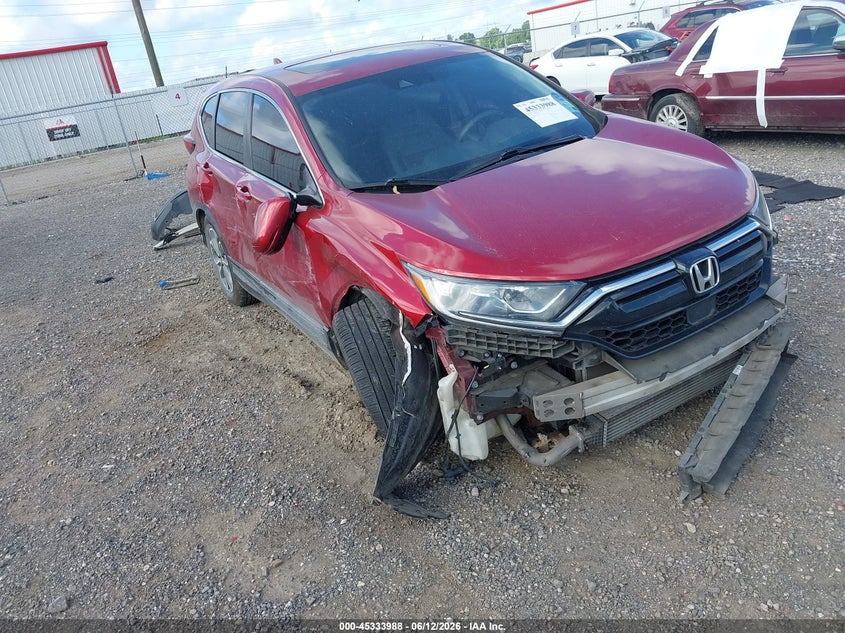 2022 Honda Cr-v VIN 7FARW1H51NE002025 IAAI salvage auction — SIDE, Salvage Title, sold $7,500 on 2026-07-18 (photo 1)