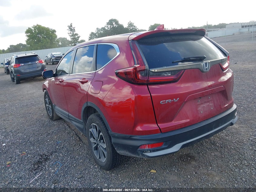 2022 Honda Cr-v VIN 7FARW1H51NE002025 IAAI salvage auction — SIDE, Salvage Title, sold $7,500 on 2026-07-18 (photo 3)