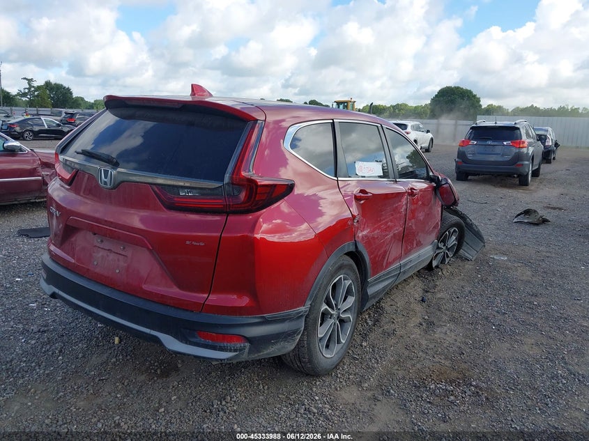 2022 Honda Cr-v VIN 7FARW1H51NE002025 IAAI salvage auction — SIDE, Salvage Title, sold $7,500 on 2026-07-18 (photo 4)