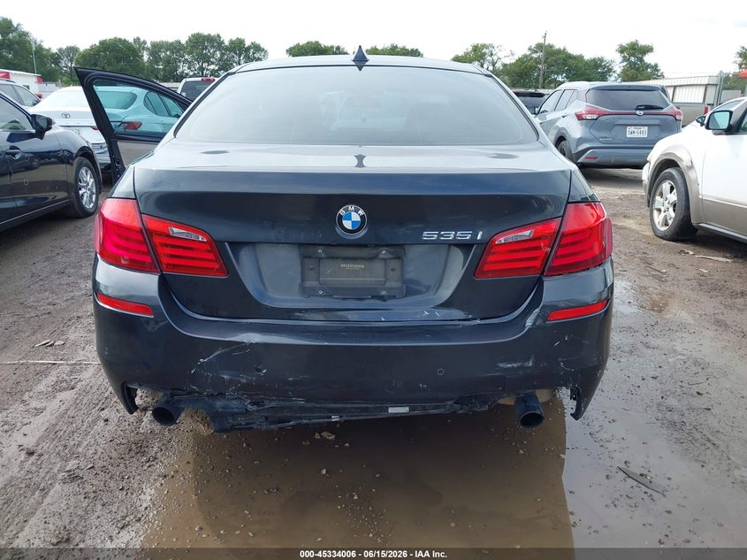 2012 BMW 5er VIN WBAFR7C55CC813849 IAAI salvage auction — FRONT & REAR, Original (Texas), sold $1,100 on 2026-07-11 (photo 6)