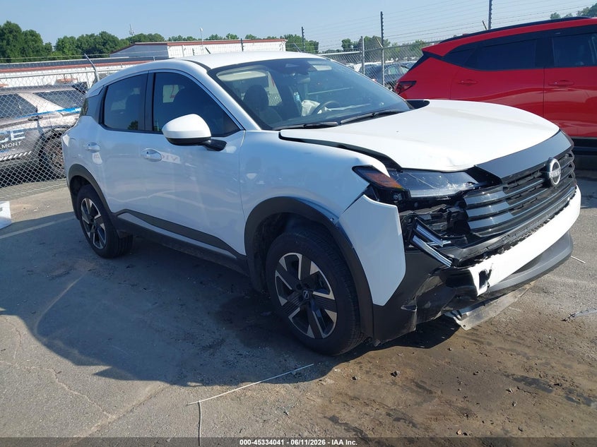 2025 Nissan Kicks VIN 3N8AP6CB1SL364339 IAAI salvage auction — RIGHT FRONT, Salvage Title, sold $8,150 on 2026-07-20 (photo 1)