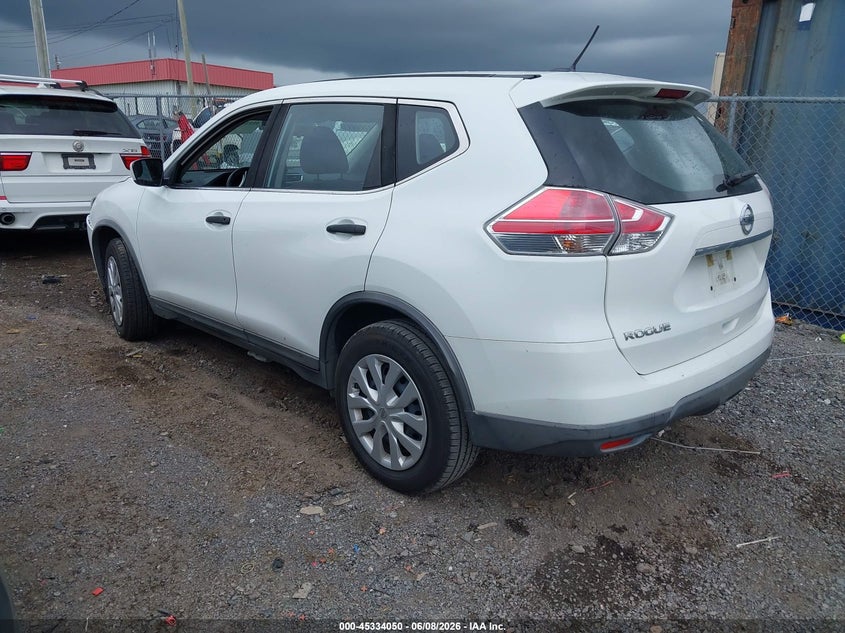2016 Nissan Rogue VIN KNMAT2MT7GP699687 IAAI salvage auction — NORMAL WEAR, Clear (Tennessee), sold $600 on 2026-07-23 (photo 3)