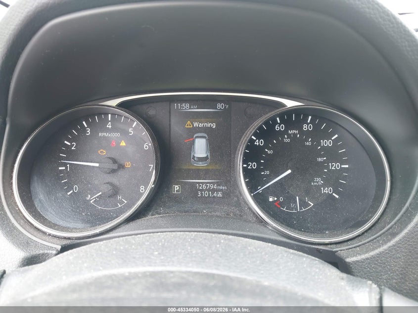 2016 Nissan Rogue VIN KNMAT2MT7GP699687 IAAI salvage auction — NORMAL WEAR, Clear (Tennessee), sold $600 on 2026-07-23 (photo 7)