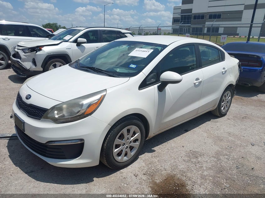 2016 Kia Rio VIN KNADM4A32G6577364 IAAI salvage auction — REAR END, Salvage (Texas), sold $675 on 2026-07-28 (photo 2)