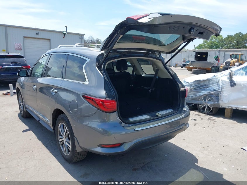 2019 Infiniti Qx60 VIN 5N1DL0MM5KC569106 IAAI salvage auction — FRONT END, Salvage Title, sold $3,950 on 2026-07-10 (photo 3)