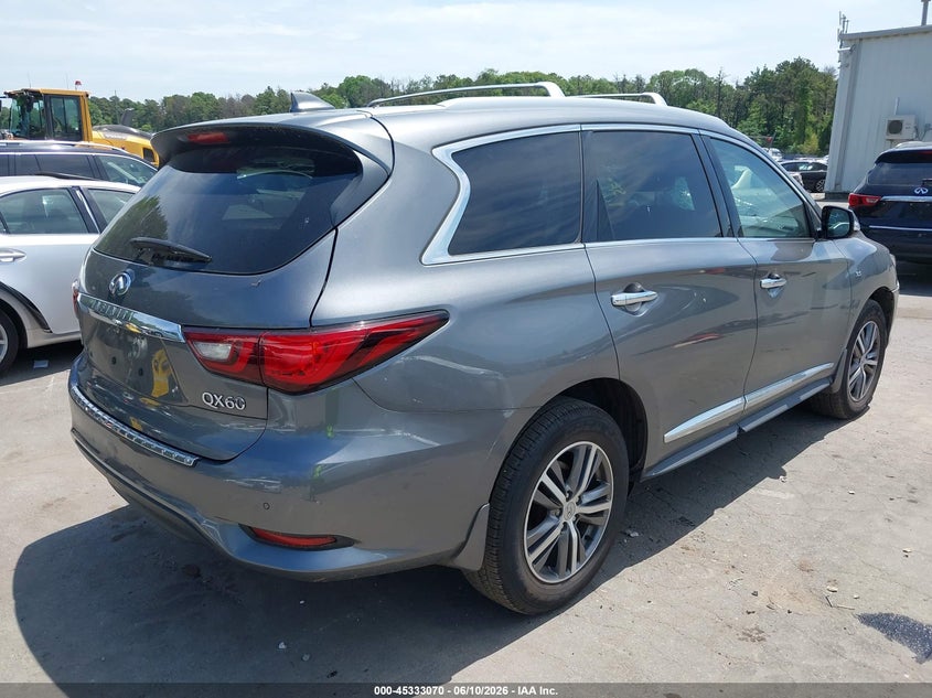 2019 Infiniti Qx60 VIN 5N1DL0MM5KC569106 IAAI salvage auction — FRONT END, Salvage Title, sold $3,950 on 2026-07-10 (photo 4)