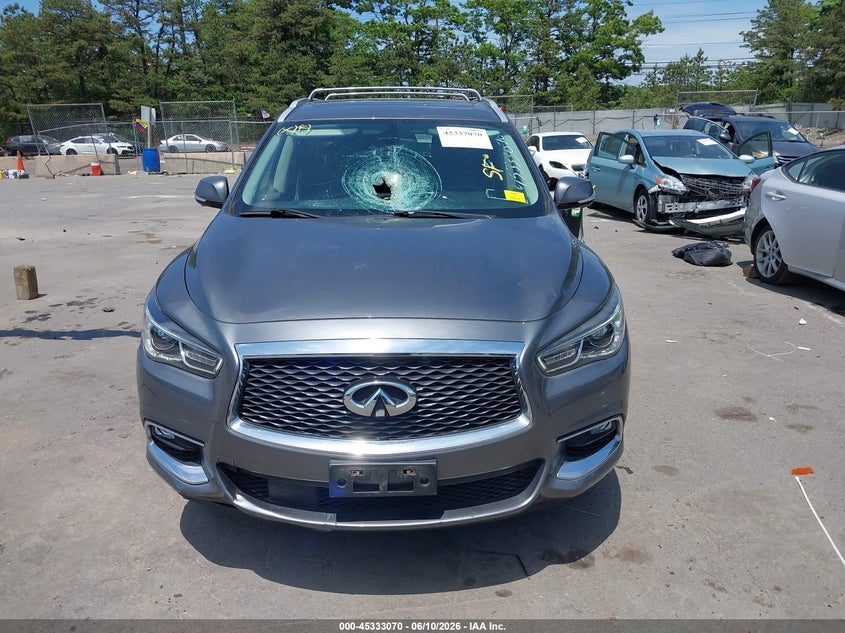 2019 Infiniti Qx60 VIN 5N1DL0MM5KC569106 IAAI salvage auction — FRONT END, Salvage Title, sold $3,950 on 2026-07-10 (photo 6)