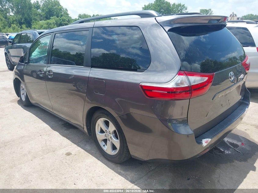 2015 Toyota Sienna VIN 5TDKK3DC7FS564355 IAAI salvage auction — FRONT END, Salvage (Missouri), sold $2,400 on 2026-07-29 (photo 3)