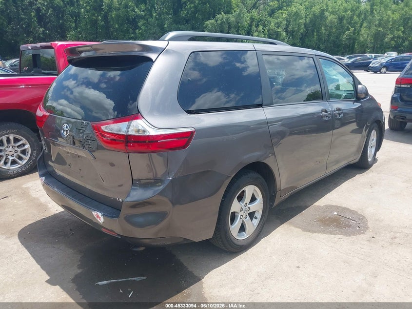 2015 Toyota Sienna VIN 5TDKK3DC7FS564355 IAAI salvage auction — FRONT END, Salvage (Missouri), sold $2,400 on 2026-07-29 (photo 4)