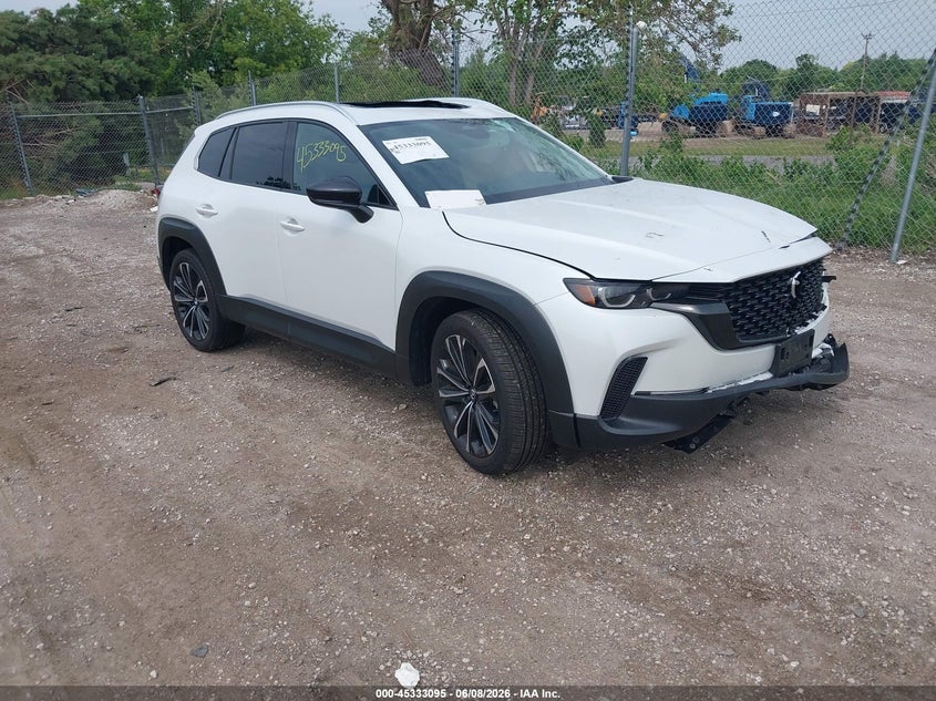 2025 Mazda Cx-50 VIN 7MMVABEMXSN336318 IAAI salvage auction — FRONT END, Salvage Title, sold $6,500 on 2026-07-11 (photo 1)