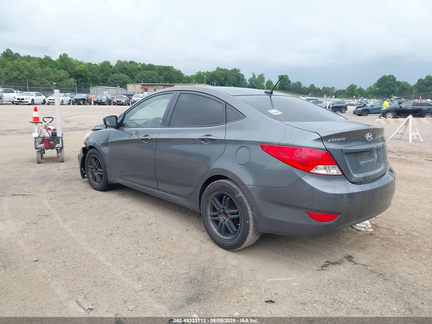 2013 Hyundai Accent VIN KMHCT4AEXDU411986 IAAI salvage auction — RIGHT FRONT, Salvage (Tennessee), sold $300 on 2026-07-29 (photo 3)