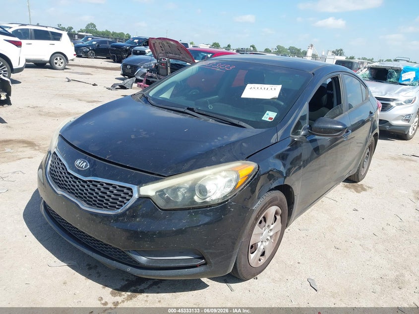 2016 Kia Forte VIN KNAFK4A60G5523012 IAAI salvage auction — LEFT FRONT, Salvage (Texas), sold $700 on 2026-07-28 (photo 2)