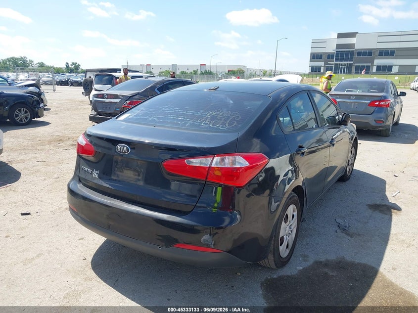 2016 Kia Forte VIN KNAFK4A60G5523012 IAAI salvage auction — LEFT FRONT, Salvage (Texas), sold $700 on 2026-07-28 (photo 4)