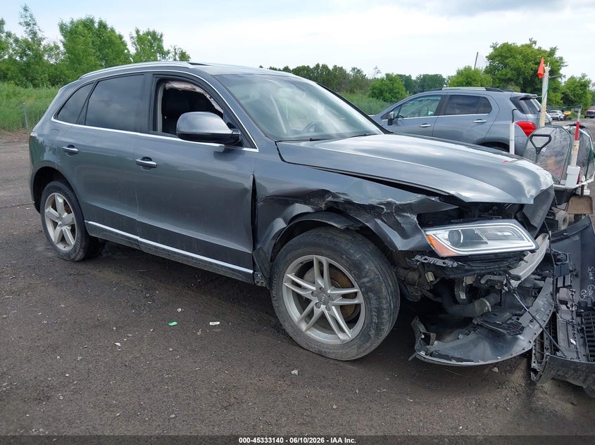 2016 Audi Q5 VIN WA1L2AFP2GA026759 IAAI salvage auction — FRONT END, Salvage Title, sold $1,500 on 2026-07-16 (photo 1)