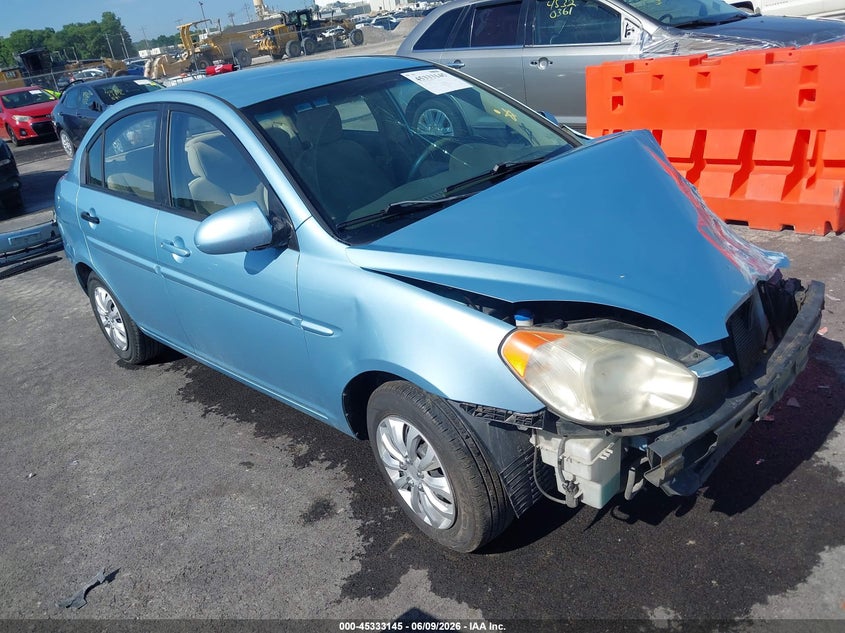 2009 Hyundai Accent VIN KMHCN46C39U374854 IAAI salvage auction — LEFT FRONT, Salvage (Missouri), sold $150 on 2026-07-14 (photo 1)