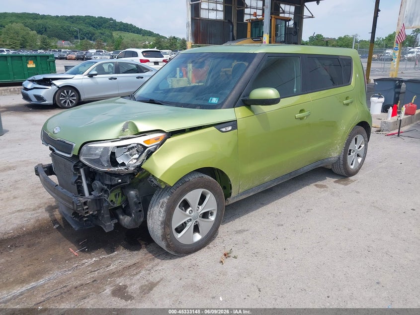 2014 Kia Soul VIN KNDJN2A26E7737008 IAAI salvage auction — NORMAL WEAR, Clear (Pennsylvania), sold $400 on 2026-07-08 (photo 2)