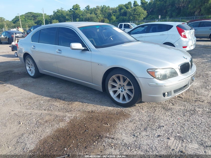 2006 BMW 7er VIN WBAHN83516DT64940 IAAI salvage auction — MECHANICAL, Clear (Florida), sold $425 on 2026-07-09 (photo 1)