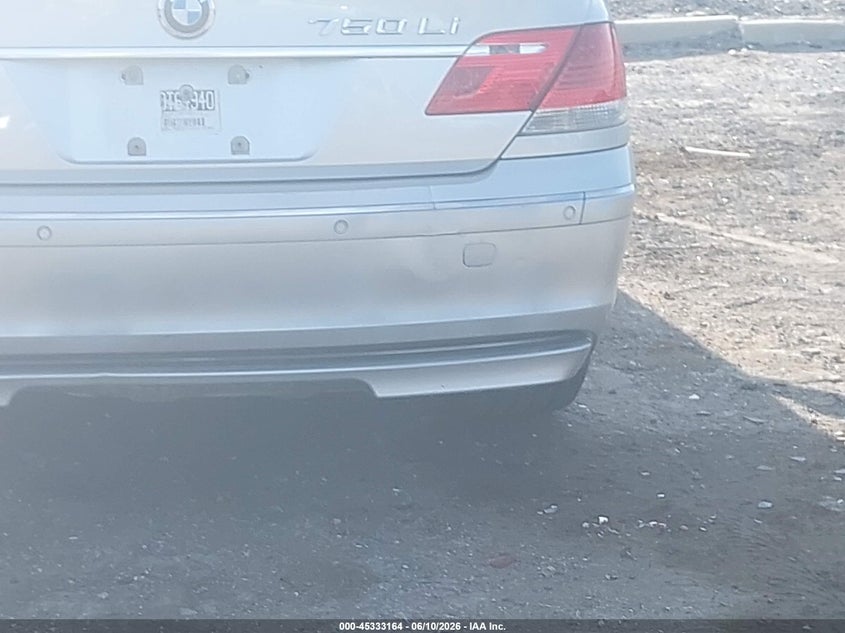 2006 BMW 7er VIN WBAHN83516DT64940 IAAI salvage auction — MECHANICAL, Clear (Florida), sold $425 on 2026-07-09 (photo 6)
