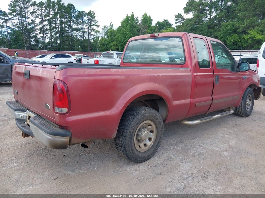 2001 Ford F-250 VIN 1FTNX20L41EA02460 IAAI salvage auction — FRONT END, Salvage (Texas), sold $525 on 2026-07-09 (photo 4)