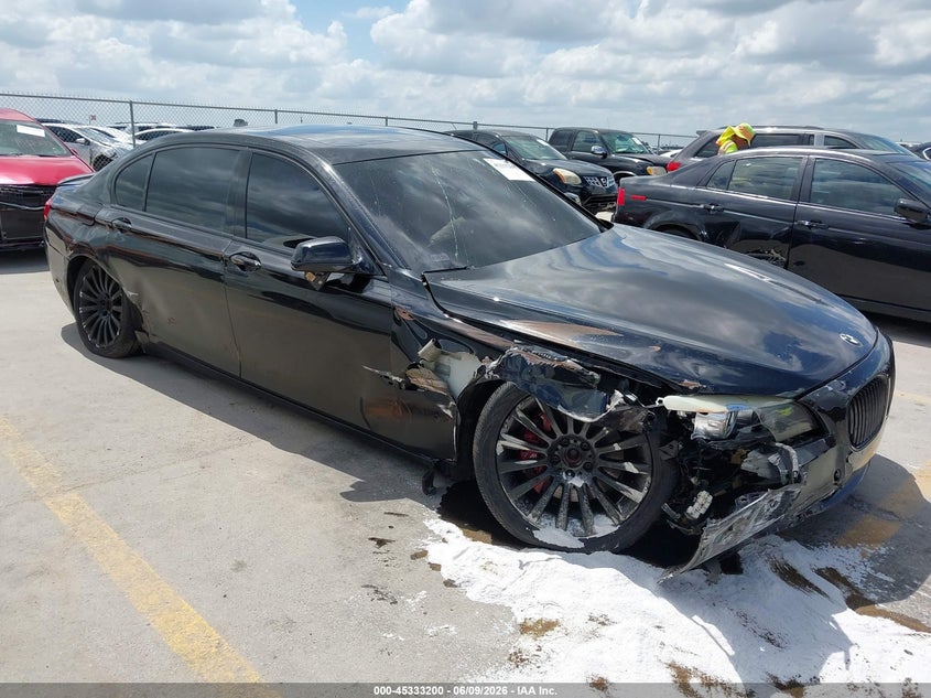 2011 BMW 7 series VIN WBAKB4C51BC573845 IAAI salvage auction — RIGHT SIDE, Salvage (Texas), sold $500 on 2026-07-16 (photo 1)