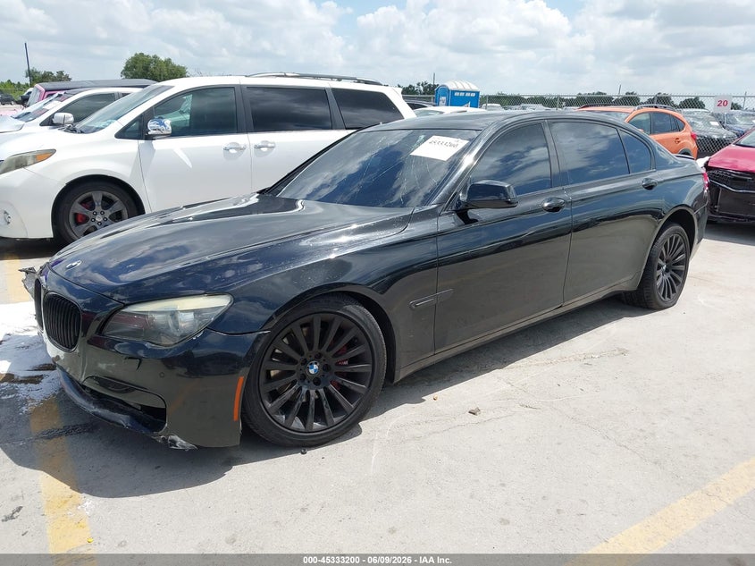 2011 BMW 7 series VIN WBAKB4C51BC573845 IAAI salvage auction — RIGHT SIDE, Salvage (Texas), sold $500 on 2026-07-16 (photo 2)