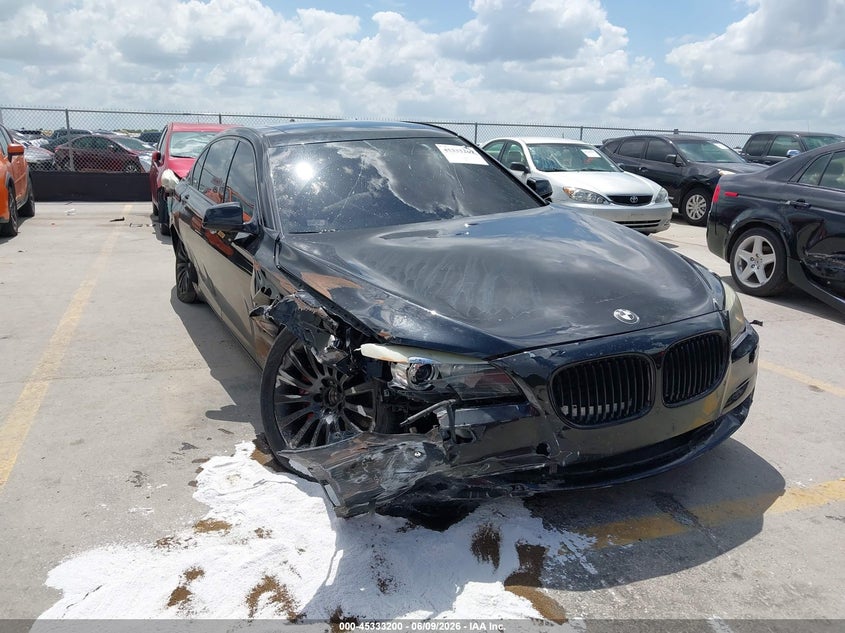 2011 BMW 7 series VIN WBAKB4C51BC573845 IAAI salvage auction — RIGHT SIDE, Salvage (Texas), sold $500 on 2026-07-16 (photo 6)