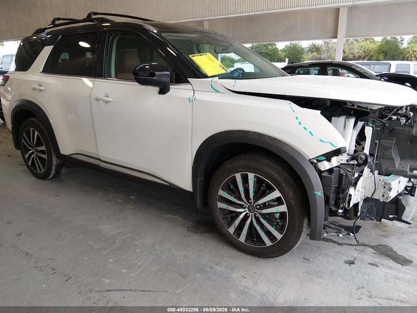2024 Nissan Pathfinder VIN 5N1DR3DG0RC305845 IAAI salvage auction — FRONT END, Salvage Title, sold $12,100 on 2026-07-29 (photo 1)